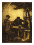 The Drinkers, by 1861 by Honore Daumier