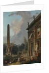 Wandering Minstrels by Hubert Robert