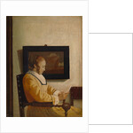 A Young Woman Reading by Johannes Vermeer (imitator of)
