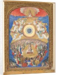 Manuscript Leaf with Adoration of the Holy Name, from a Book of Hours, after 1530 by Simon Bening (influence of)