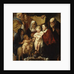 The Holy Family with Saint Anne and the Young Baptist and His Parents, early 1620s and 1650s by Jacob Jordaens