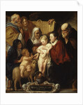 The Holy Family with Saint Anne and the Young Baptist and His Parents, early 1620s and 1650s by Jacob Jordaens