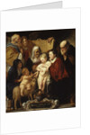 The Holy Family with Saint Anne and the Young Baptist and His Parents, early 1620s and 1650s by Jacob Jordaens