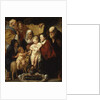 The Holy Family with Saint Anne and the Young Baptist and His Parents, early 1620s and 1650s by Jacob Jordaens
