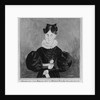 Portrait and Birth Record of Mahala Wechter, 1833 by Jacob Maentel