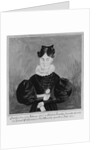 Portrait and Birth Record of Mahala Wechter, 1833 by Jacob Maentel
