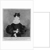 Portrait and Birth Record of Mahala Wechter, 1833 by Jacob Maentel