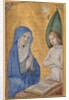 Manuscript Leaf with the Annunciation from a Book of Hours, ca. 1485-90 by Jean Bourdichon