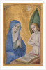 Manuscript Leaf with the Annunciation from a Book of Hours, ca. 1485-90 by Jean Bourdichon