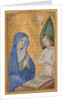 Manuscript Leaf with the Annunciation from a Book of Hours, ca. 1485-90 by Jean Bourdichon