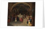 Pope Gregory XVI Visiting the Church of San Benedetto at Subiaco, 1843 by Jean-François Montessuy