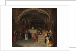 Pope Gregory XVI Visiting the Church of San Benedetto at Subiaco, 1843 by Jean-François Montessuy