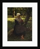 A Peasant Girl Knitting, ca. 1870 by Jules Breton