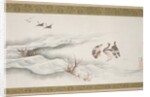 Wild Geese and Water, 1839 by Hokusai