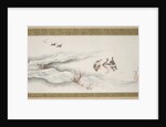 Wild Geese and Water, 1839 by Hokusai