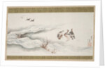 Wild Geese and Water, 1839 by Hokusai