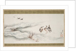 Wild Geese and Water, 1839 by Hokusai