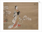 Parody of Murasaki, from 'Lavender', chapter 5 of the Tale of Genji, 18th century by Kawamata Tsuneyuki