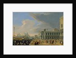 The Molo, Venice, Looking West, ca. 1709 by Luca Carlevarijs