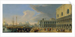 The Molo, Venice, Looking West, ca. 1709 by Luca Carlevarijs