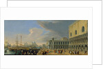 The Molo, Venice, Looking West, ca. 1709 by Luca Carlevarijs