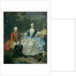 Count Giacomo Durazzo in the Guise of a Huntsman with His Wife…, prob early 1760s by Martin van Meytens