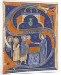 Manuscript Illumination with the Presentation of Christ in the Temple in an Initial S…, ca. 1278 by Master of Bagnacavallo