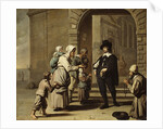 Beggars at a Doorway by Master of the Beguins