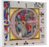 Manuscript Illumination with the Martyrdom of Saint Stephen in an Initial E…, ca. 1394-1402 by Niccolo di Giacomo da Bologna