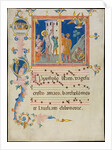 Manuscript Leaf with the Martyrdom of Saint Bartholomew, from a Laudario, ca. 1340 by Pacino di Bonaguida