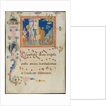 Manuscript Leaf with the Martyrdom of Saint Bartholomew, from a Laudario, ca. 1340 by Pacino di Bonaguida