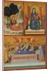 Saint John on Patmos, Madonna and Child Enthroned, and Death of the Virgin; The Crucifixion by Pacino di Bonaguida