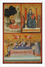 Saint John on Patmos, Madonna and Child Enthroned, and Death of the Virgin; The Crucifixion by Pacino di Bonaguida