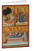 Saint John on Patmos, Madonna and Child Enthroned, and Death of the Virgin; The Crucifixion by Pacino di Bonaguida