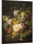 Flowers by a Stone Vase, 1786 by Peter Faes