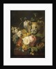 Flowers by a Stone Vase, 1786 by Peter Faes