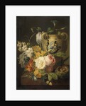 Flowers by a Stone Vase, 1786 by Peter Faes