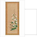 Hollyhocks and Prince?s-Feather Flowers, early 19th century by Sakai Oho