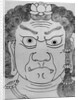 Mask of Fudo Myoo, 18th-19th century by School of Katsushika Hokusai