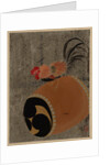 Cock on Drum, 1882 by Shibata Zeshin
