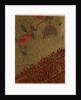 Persimmons Branch and Wasp Nest above a Hedge by Shibata Zeshin