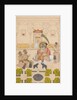 Maharana Amar Singh II Is Shown Two Silver Elephants, ca. 1705 by Stipple Master