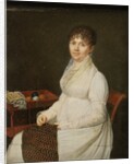 Portrait of a Woman with Tapestry Work by Unknown