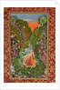Radha and Krishna Walk in a Flowering Grove; Krishna Fluting by Kota Master
