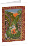 Radha and Krishna Walk in a Flowering Grove; Krishna Fluting by Kota Master