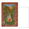 Radha and Krishna Walk in a Flowering Grove; Krishna Fluting by Kota Master