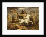 Scene from the Gallic Wars: The Gaul Littavicus, Betraying the Roman Cause, Flees to…, ca. 1838-40 by Theodore Chasseriau