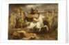 Scene from the Gallic Wars: The Gaul Littavicus, Betraying the Roman Cause, Flees to…, ca. 1838-40 by Theodore Chasseriau