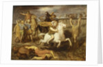Scene from the Gallic Wars: The Gaul Littavicus, Betraying the Roman Cause, Flees to…, ca. 1838-40 by Theodore Chasseriau