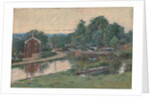 Evening at the Lock, Napanoch, New York, 1893 by Theodore Robinson